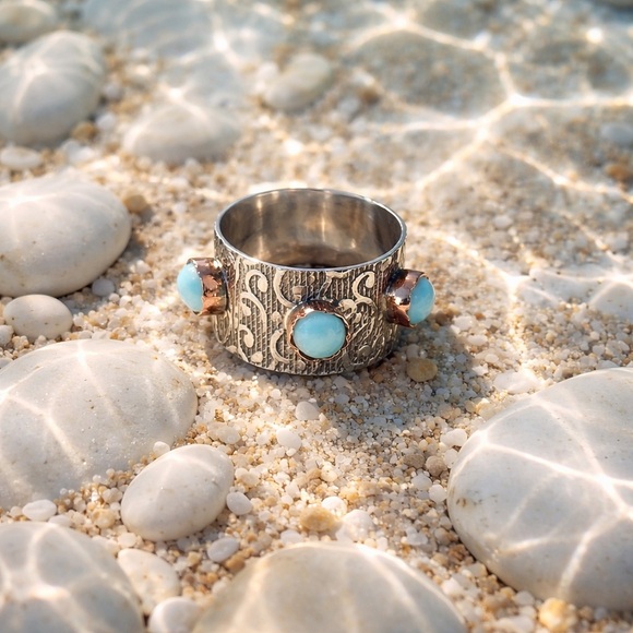 Robin's Nest Jewels Jewelry - Larimar Ring